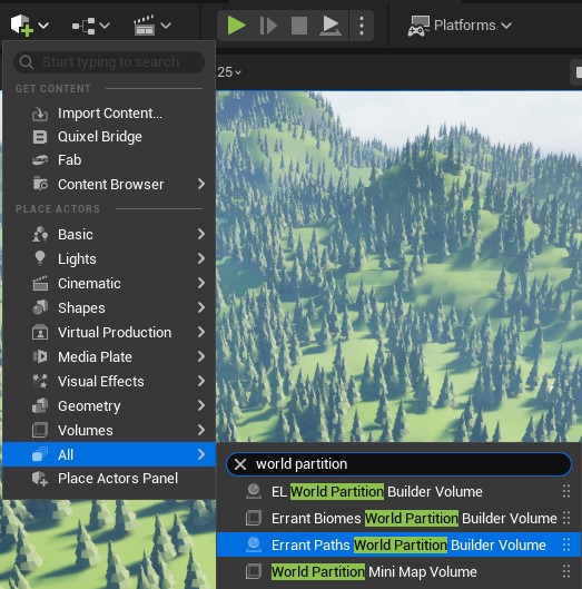 Build Errant Paths menu option